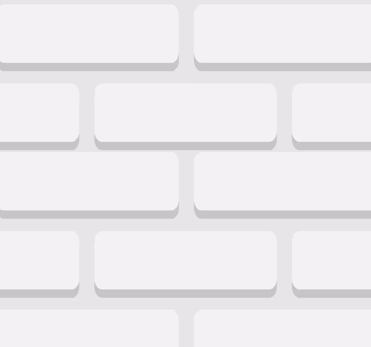 Bele realistične opeke Tapeta za dnevno sobo - TenStickers