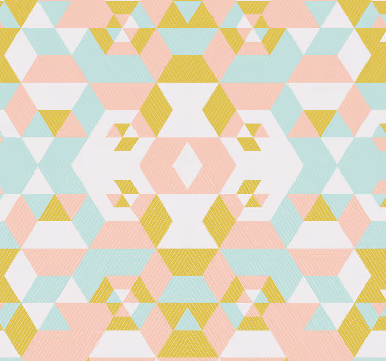 Patchwork tapeta z vzorcem - TenStickers