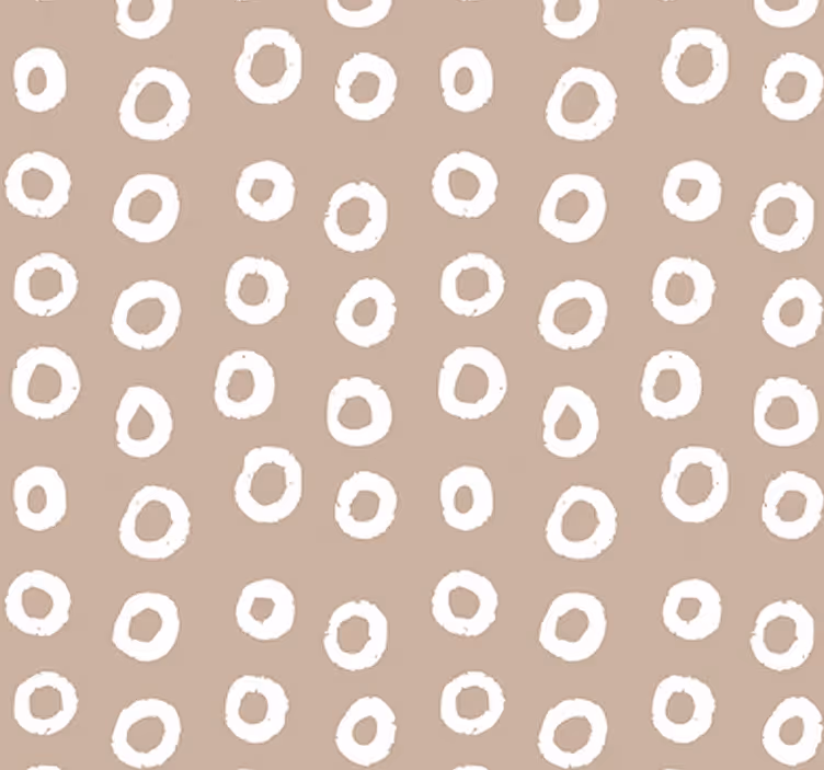 Krog vzorec tapeta mehurčki cimeta - TenStickers