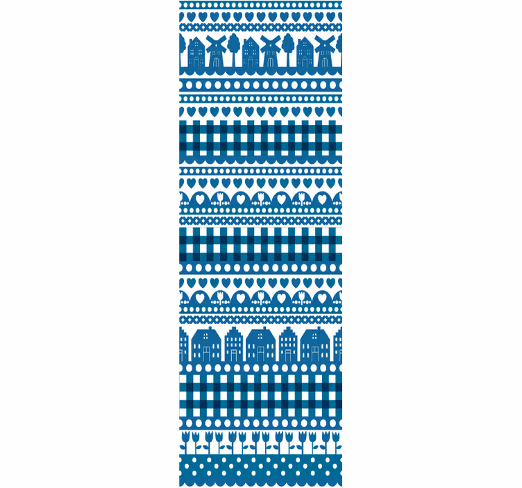 tapeta delft blue country - TenStickers