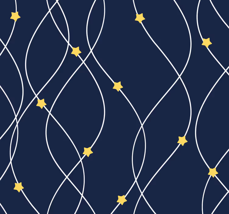 Geometrijski zvezdni dekor tapeta z zvezdami - TenStickers