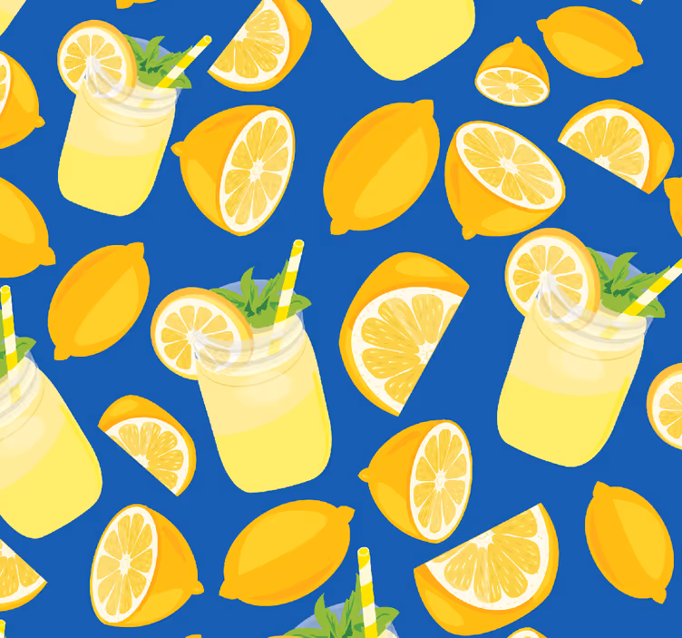 Limonina svežina Tapete za kuhinjo - TenStickers