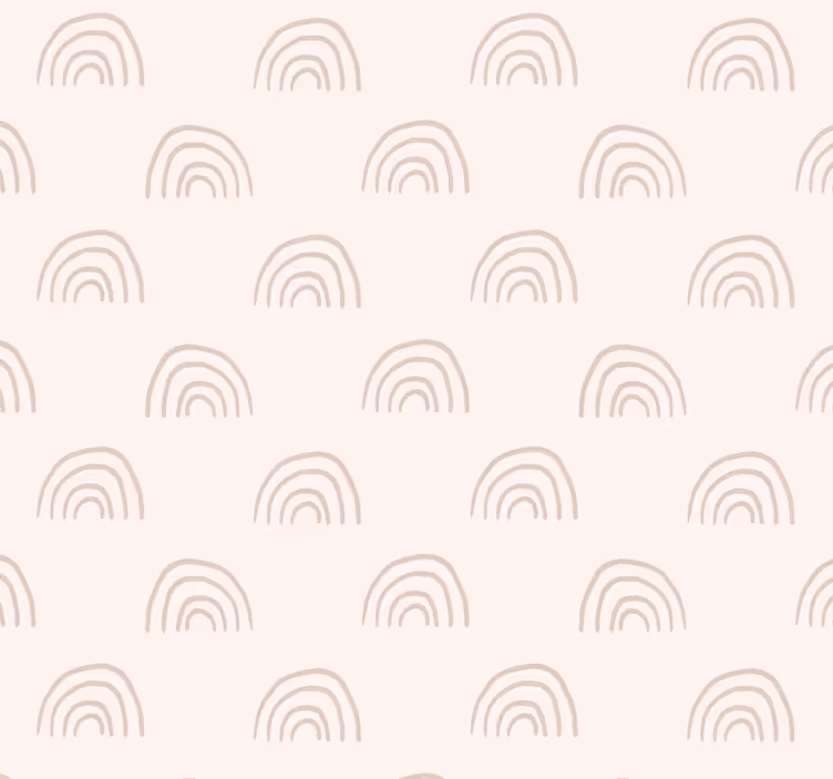 Minimalistična mavrica otroške sobe tapete - TenStickers