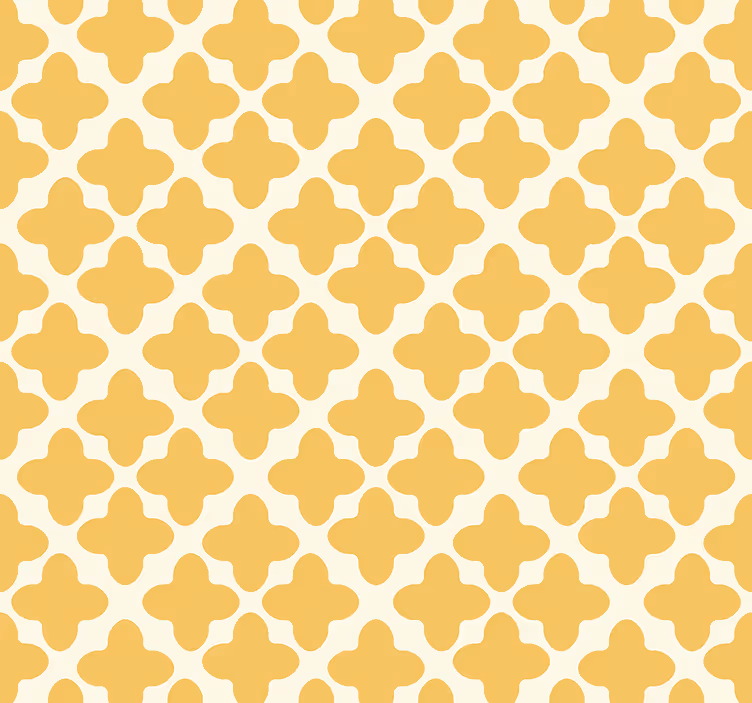 Arabesque pattern rumeni tapeti - TenStickers