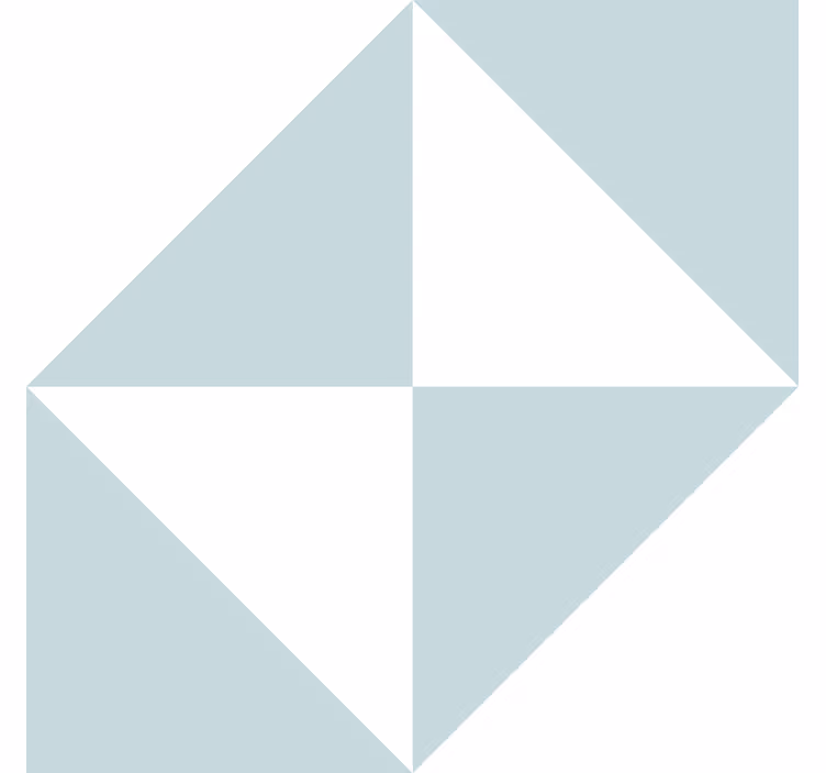Modri trikotniki geometrijski ozadje - TenStickers