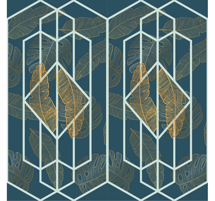 Tropski dizajn geometrijski ozadje - TenStickers