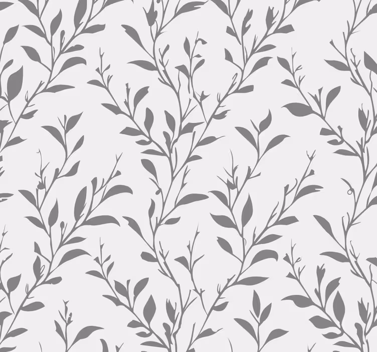Olive listi siva tapeta - TenStickers