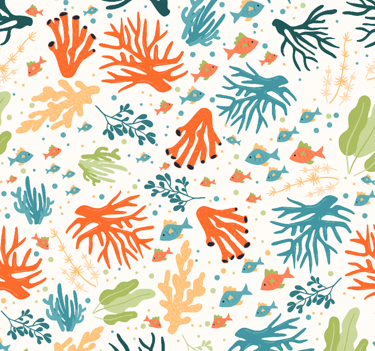 Morske rastline tapeta narave - TenStickers