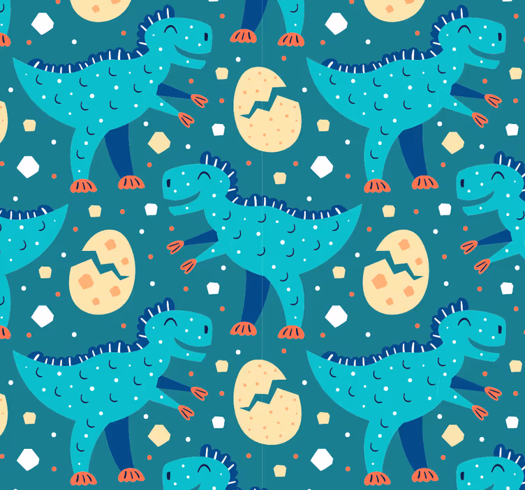 Tapeta z dinozavri dinozavrski motiv - TenStickers
