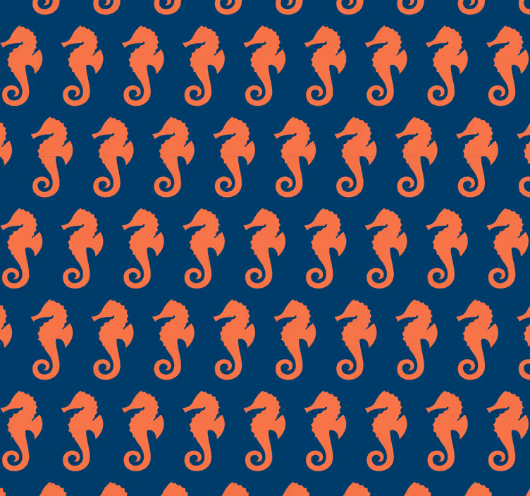 Motiv morskega konjička živali ozadje - TenStickers