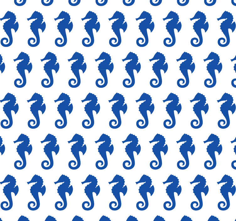 Vzorec morskega konjička tapeta z živalmi - TenStickers