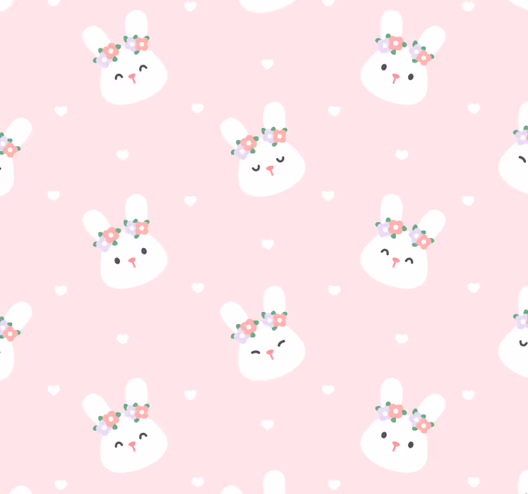 Vzorec zajčjega polka tapeta z živalmi - TenStickers