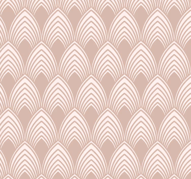 Vintage geometrijski dizajn Roza tapeta - TenStickers
