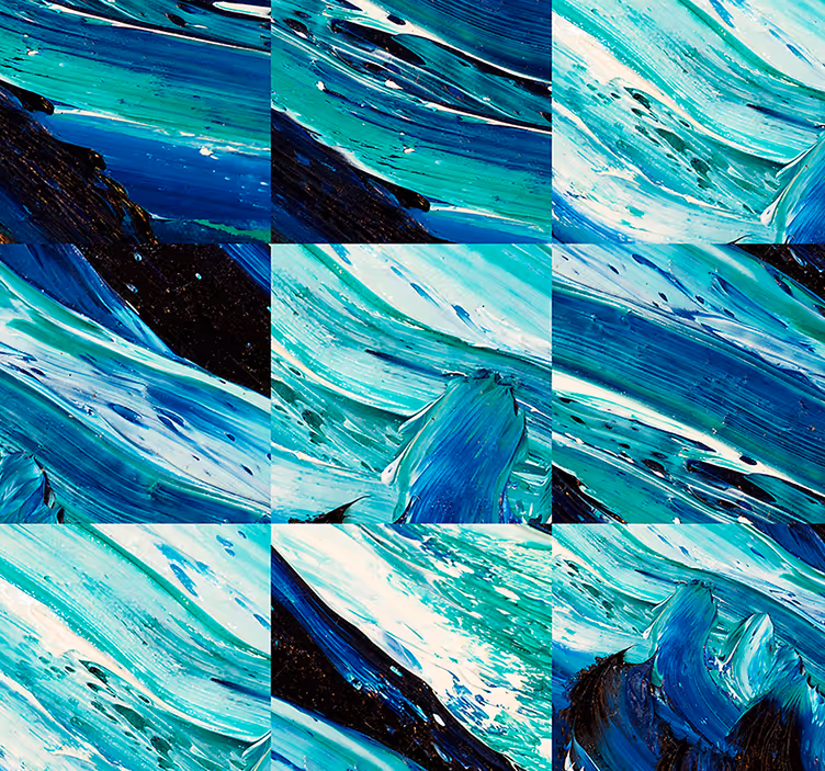 Geometrijske turbulence abstraktno tapeta - TenStickers