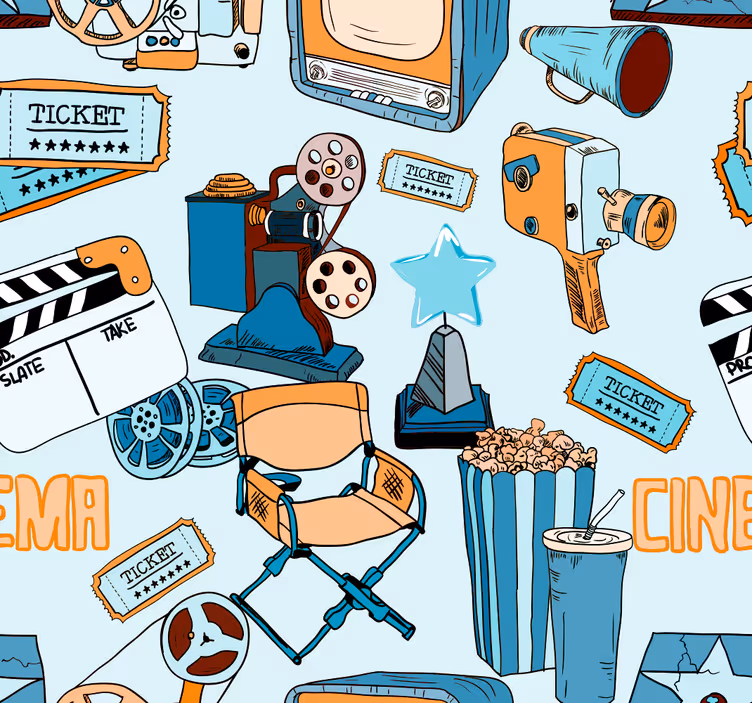 Filmska ikonografija umetniško tapeta - TenStickers