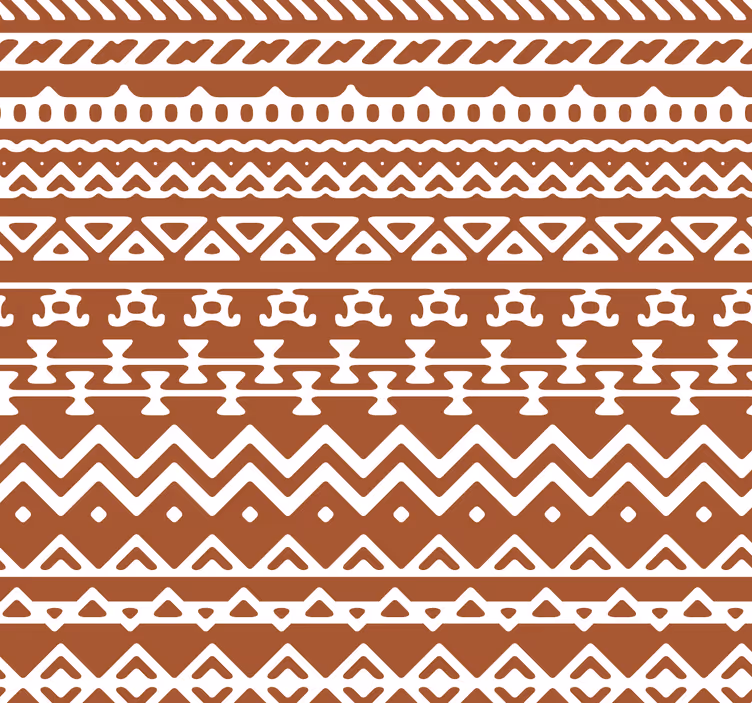 Notranjost z geometrijskim vzorcem tapeta za glavno spalnico - TenStickers