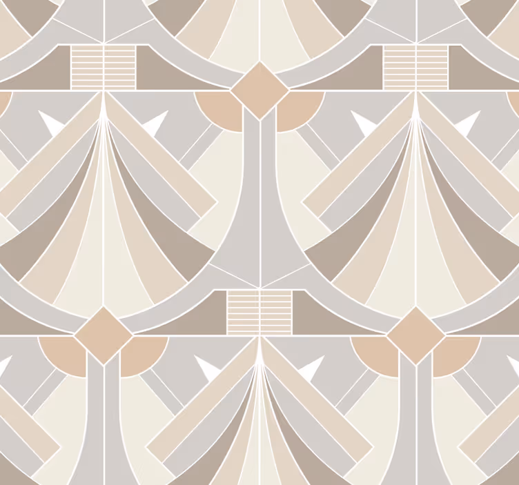 Geometrijsko oblikovanje art deco Tapeta za vhod - TenStickers