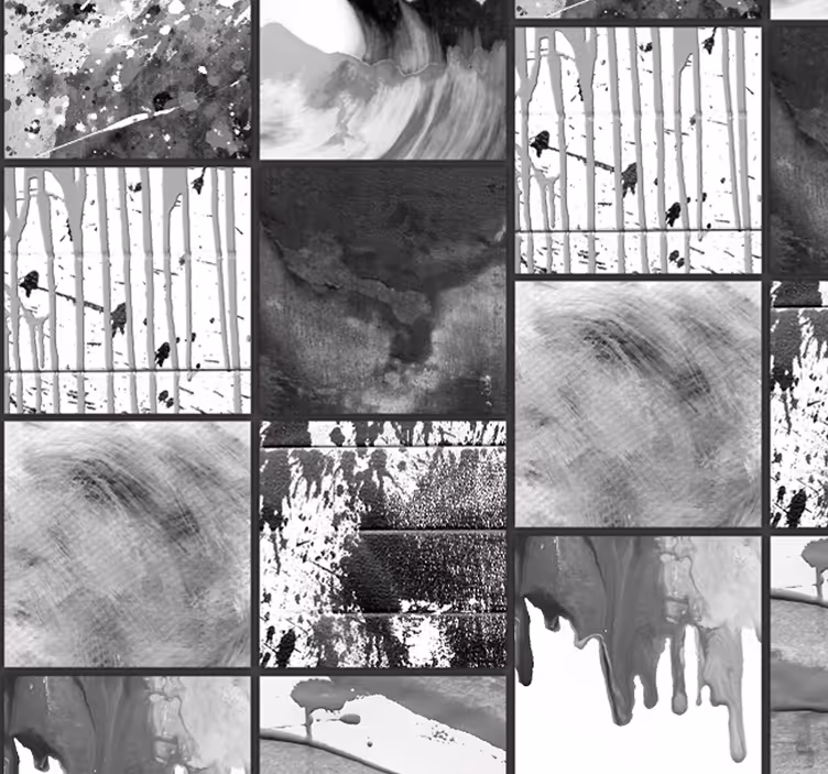 Enobarvna fluidnost abstraktno tapeta - TenStickers