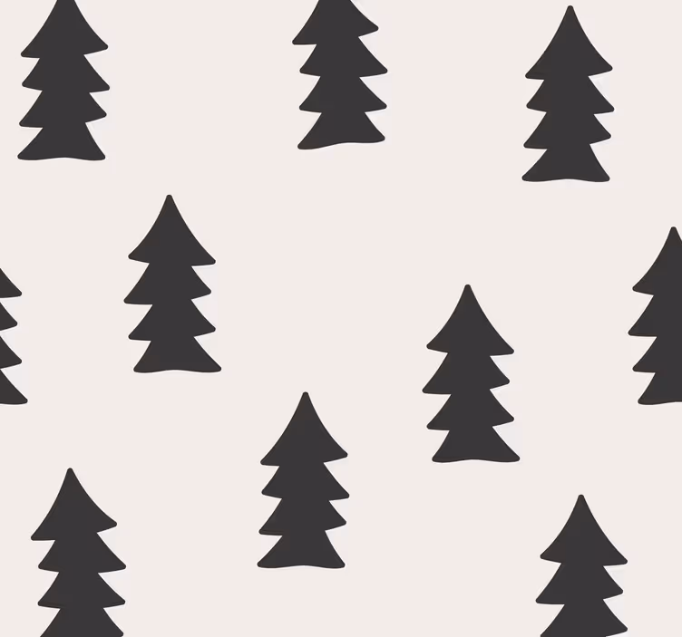 Drevesa vzorec narava tapeta - TenStickers