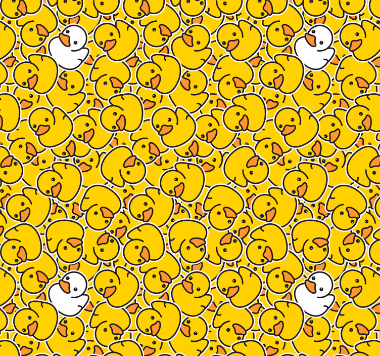 Različne ljubke bele račke moderne tapeta - TenStickers
