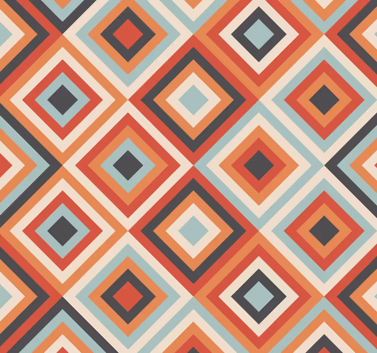 Tribal Boho vzorec Dnevna soba tapeta - TenStickers