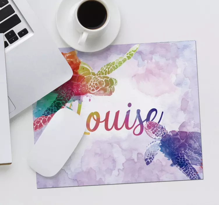 Barvite želve z imenom miška mat - TenStickers