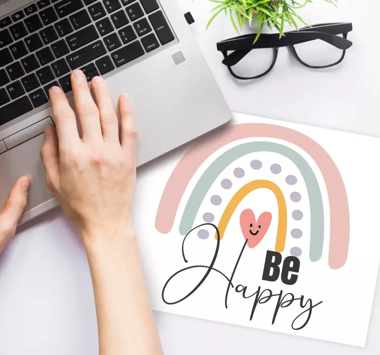 Barvito mavrično sporočilo originalna podloga za miško - TenStickers