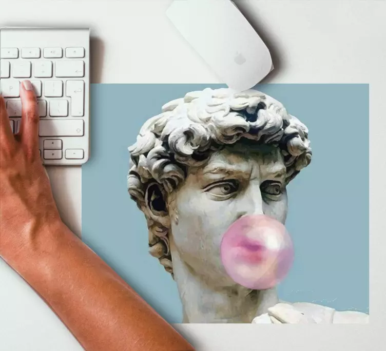 David z žvečilnim gumijem več podlog za miško - TenStickers