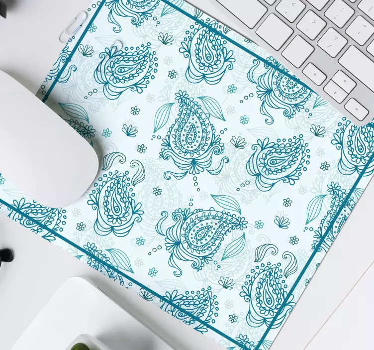 Eleganten cvetlični motiv podloga za miško z pošastmi - TenStickers