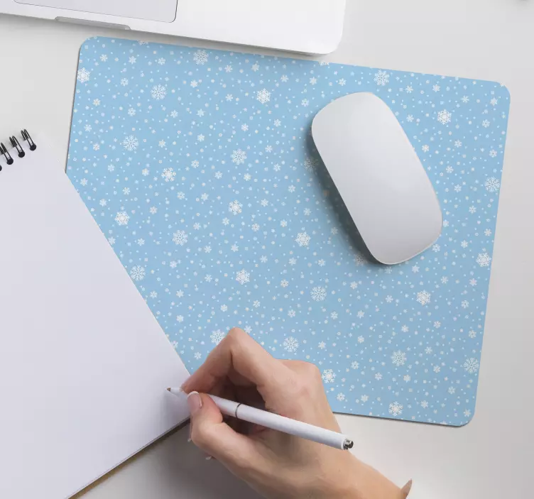 Elegantna podloga za miško s snežno božično podlogo za miško - TenStickers