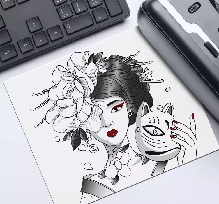 Gotska anime deklica za miško - TenStickers