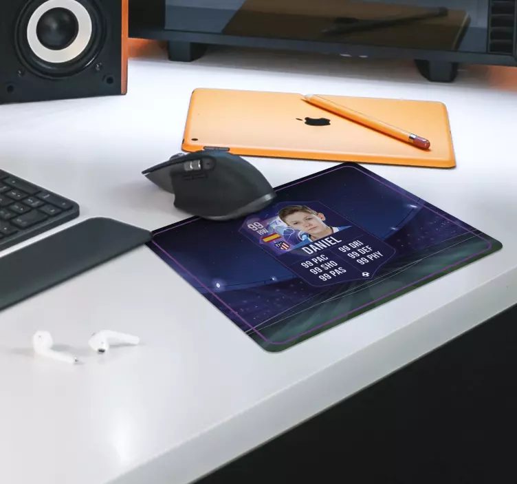 Igralec nogometa KartaNogometni igralčev Karton Igralna podloga z - TenStickers