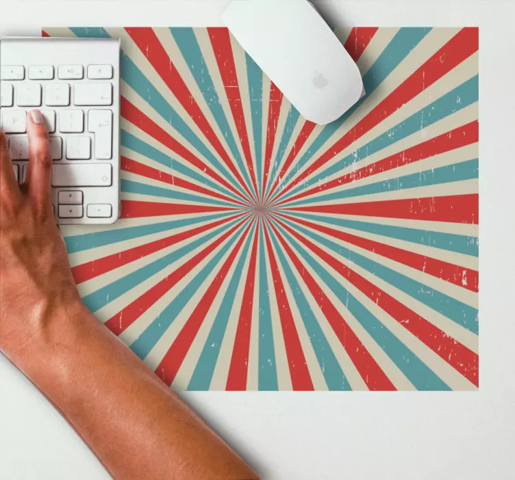 Modri in rdeči vzorci podstavki za miško pred pranjem - TenStickers