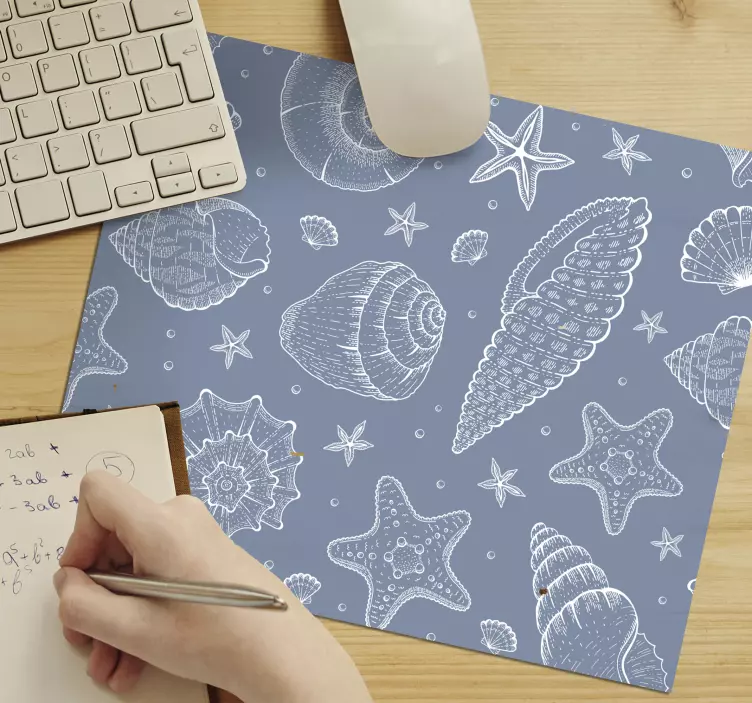 Morsko življenje in školjke morsko življenje podloga za miško - TenStickers