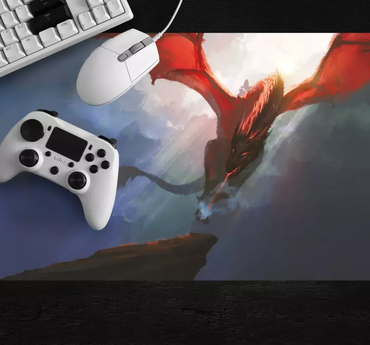 Red dragon gaming podloga za miško - TenStickers