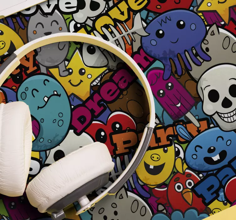 Smešne figure anime podloga za miško - TenStickers