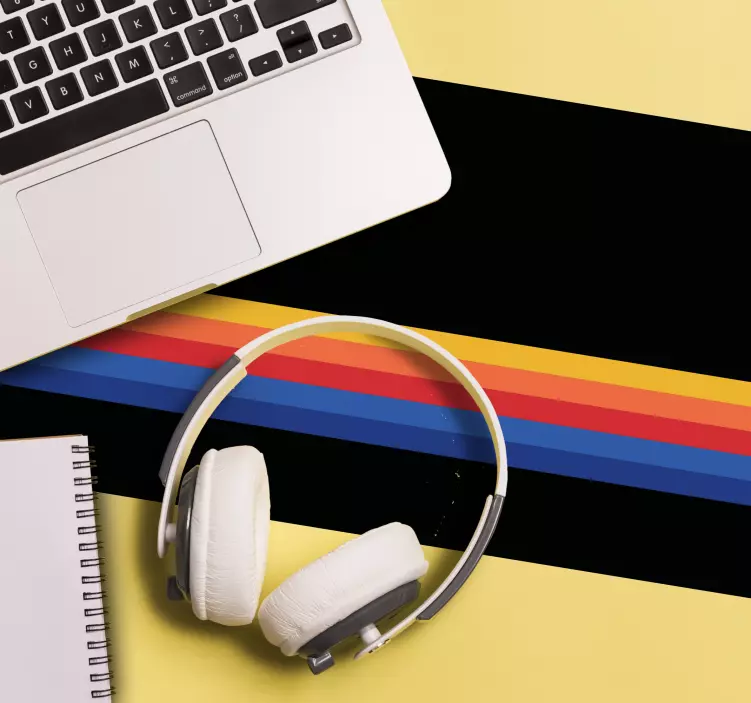 Vintage barvne črte podloga za miško z pošastmi - TenStickers