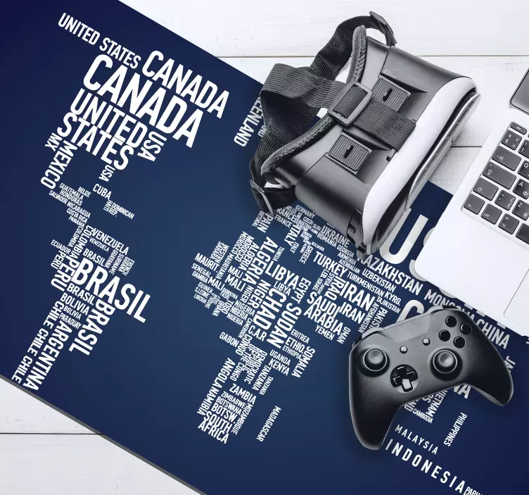 Svet zemljevid svet karta zemljevid miška - TenStickers