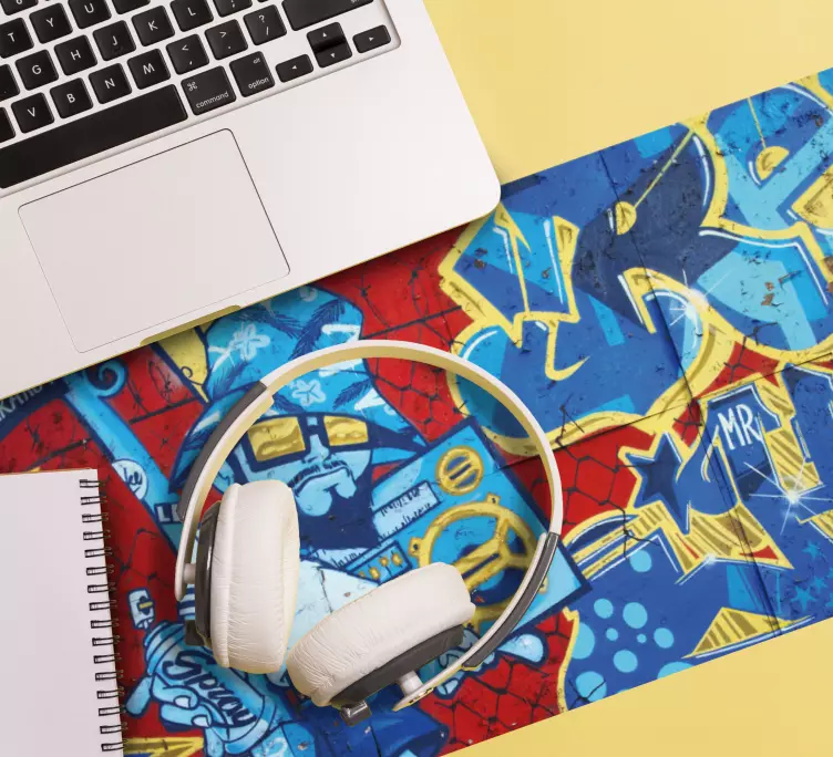 živahni urbani grafiti Igralna podloga za miško - TenStickers