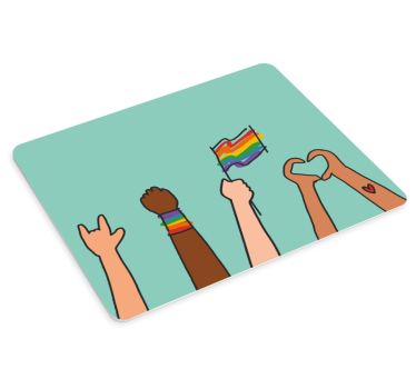Pisane roke enotnosti originalna podloga za miško - TenStickers