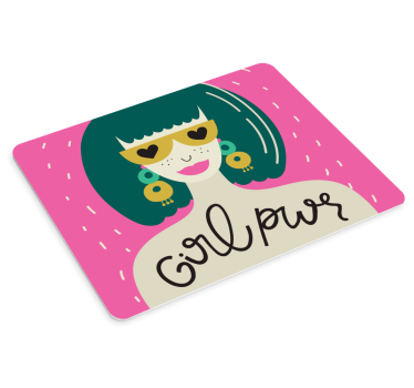 Bold female illustration originalna podloga za miško - TenStickers