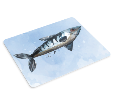 Detailed fish illustration originalna podloga za miško - TenStickers