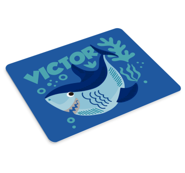 Playful shark design originalna podloga za miško - TenStickers