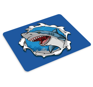 Preproga za velike miške 3d morski pes - TenStickers