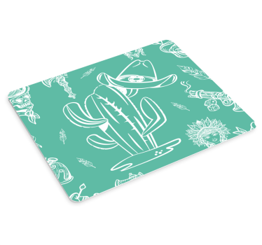 Cactus hat design originalna podloga za miško - TenStickers