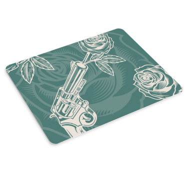 Revolver rose composition originalna podloga za miško - TenStickers