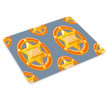 Sheriff star pattern originalna podloga za miško - TenStickers