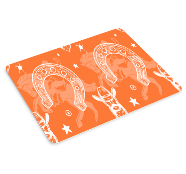 Western horseshoe motif originalna podloga za miško - TenStickers