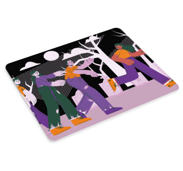 Eleganten skupinski sprehod originalna podloga za miško - TenStickers