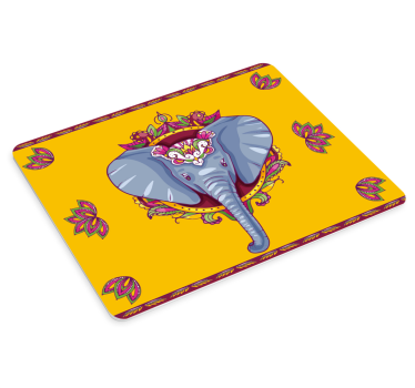Vibrant elephant illustration originalna podloga za miško - TenStickers